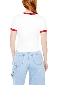 Rainbow Brite Graphic Ringer Tee