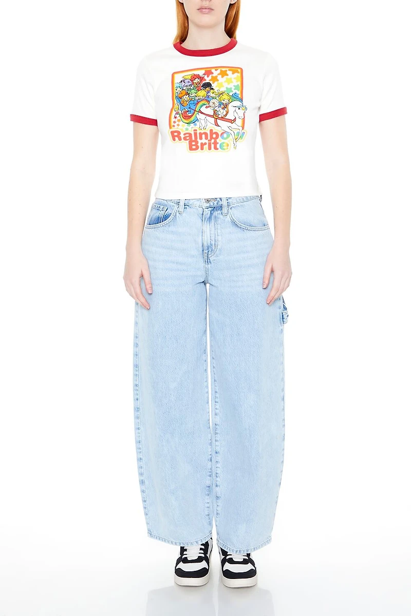 Rainbow Brite Graphic Ringer Tee