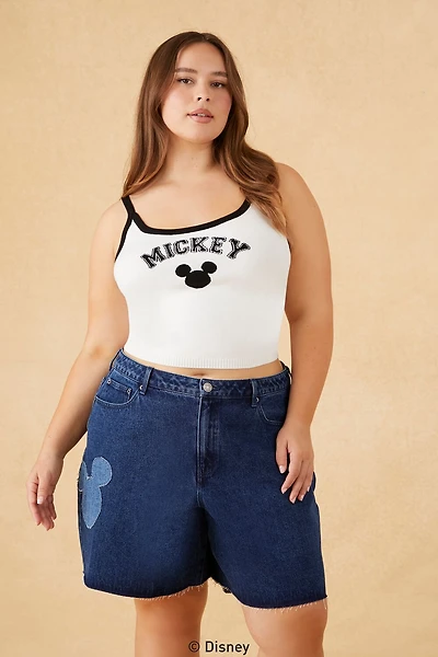 Plus Size Disney Mickey Sweater-Knit Cami