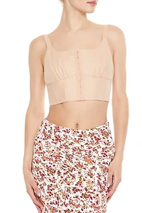Hook-&-Eye Corset Crop Top