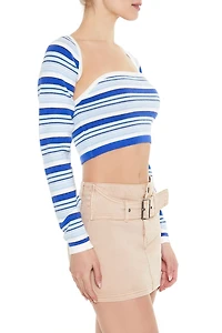 Sweater-Knit Tube Top & Shrug Set