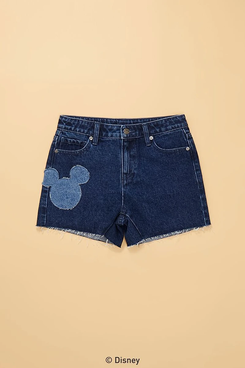 Girls Disney Mickey Mouse Denim Shorts (Kids)