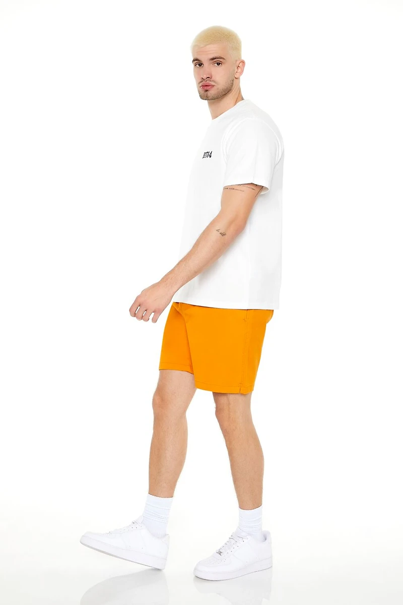 Twill Drawstring Shorts