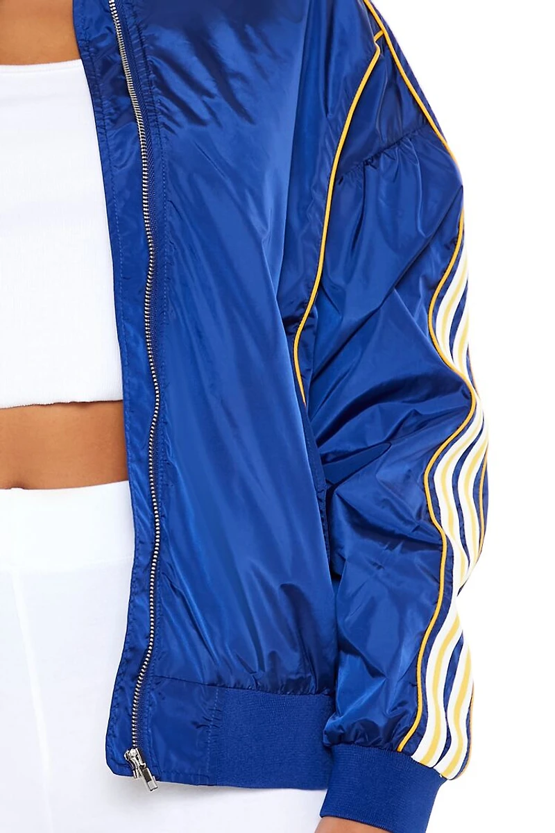 Varsity Zip-Up Bomber Jacket