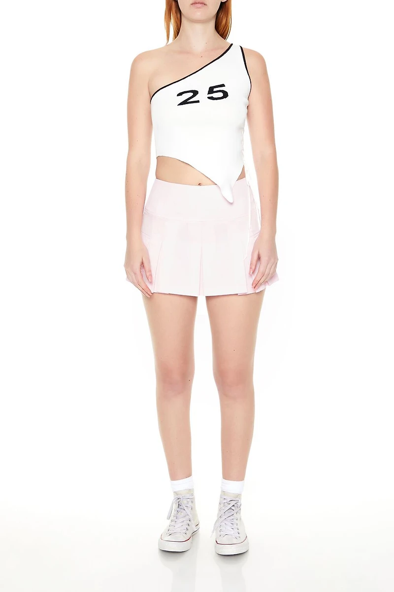 Pleated Cargo Mini Skirt