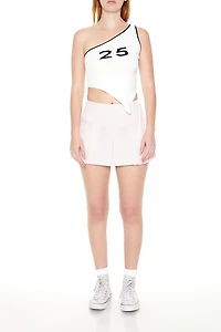 Pleated Cargo Mini Skirt