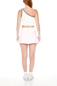 Pleated Cargo Mini Skirt