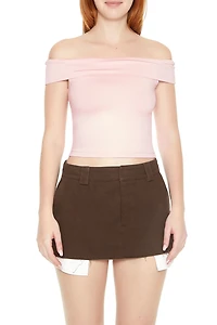 Off-the-Shoulder Fitted Top