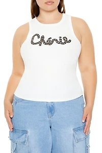 Plus Size Cherie Sequin Tank Top