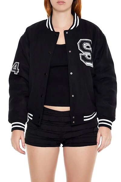 Varsity Letterman Bomber Jacket