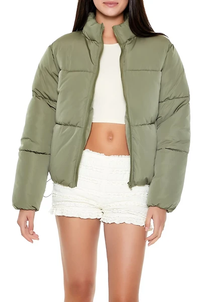 Channel-Stitched Puffer Jacket