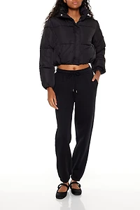 Hooded Cropped Puffer Jacket