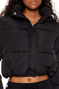 Hooded Cropped Puffer Jacket