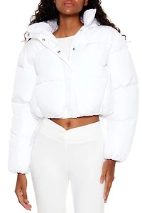 Hooded Cropped Puffer Jacket
