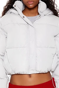 Hooded Cropped Puffer Jacket