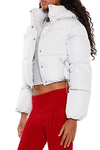 Hooded Cropped Puffer Jacket