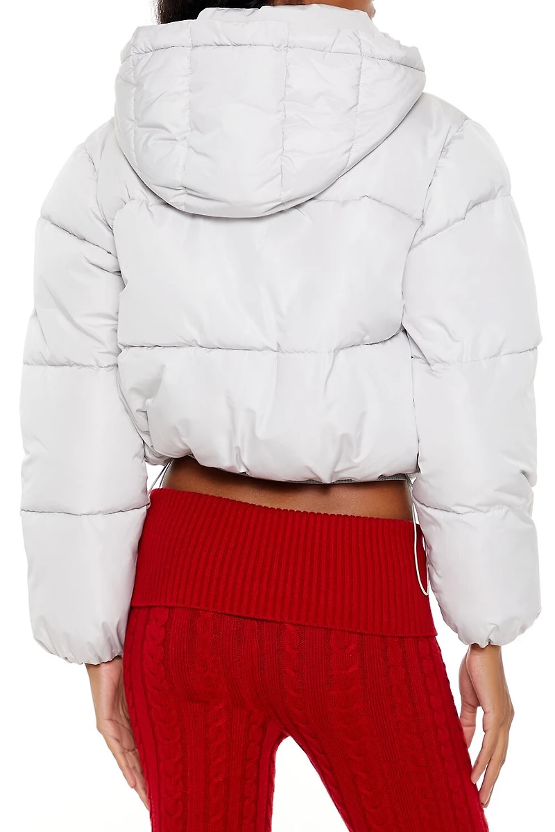 Hooded Cropped Puffer Jacket