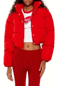 Hooded Cropped Puffer Jacket