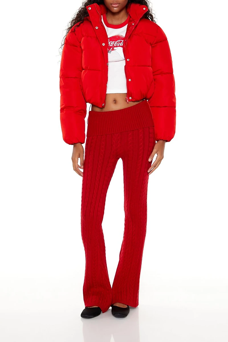 Hooded Cropped Puffer Jacket