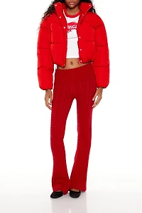 Hooded Cropped Puffer Jacket