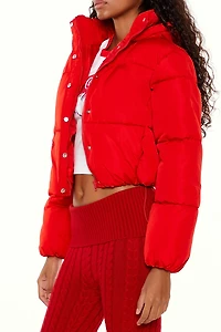 Hooded Cropped Puffer Jacket