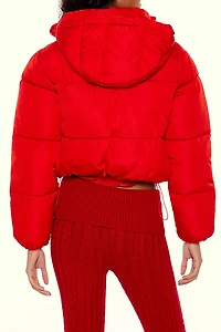 Hooded Cropped Puffer Jacket