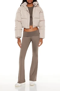 Hooded Cropped Puffer Jacket