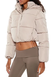 Hooded Cropped Puffer Jacket