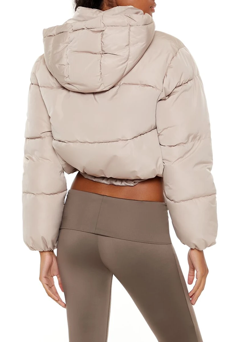 Hooded Cropped Puffer Jacket