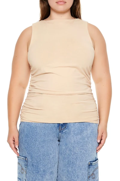 Plus Size Ruched Tank Top