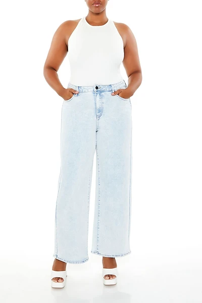 Plus Crisscross Sweater-Knit Bodysuit