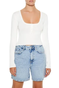 Fitted Square-Neck Sweater