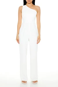 One-Shoulder Straight-Leg Jumpsuit