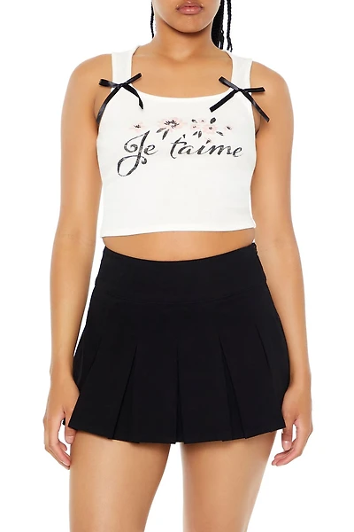 Je Taime Cropped Tank Top