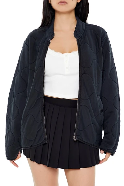Quilted Zip-Up Jacket