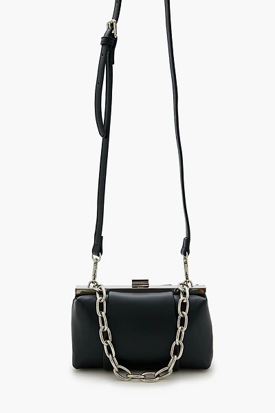 Faux Leather Clutch Bag