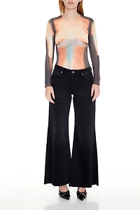 Abstract Print Mesh Bodysuit