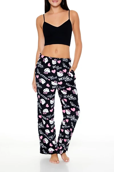 Fleece Hello Kitty Pajama Pants