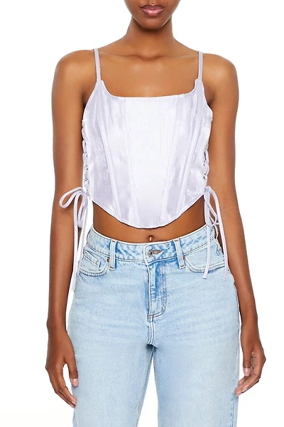 Lace-Up Corset Cami