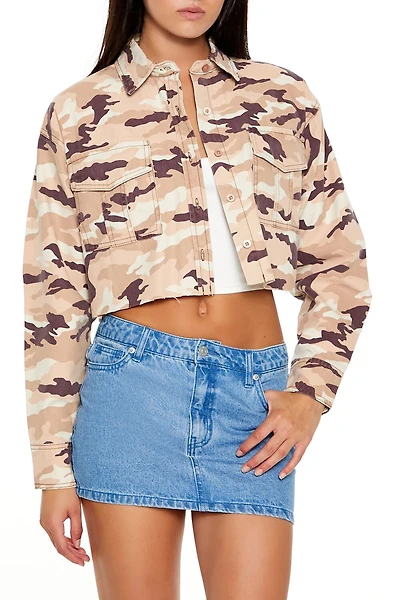 Camo Print Twill Shirt