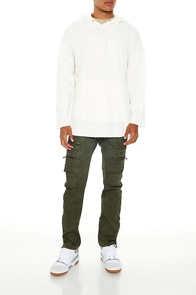 Slim-Fit Mid-Rise Cargo Jeans