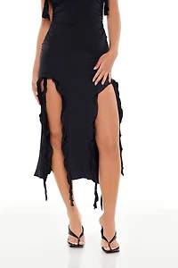 Sleeveless Ruffle Top & Skirt Set