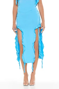 Sleeveless Ruffle Top & Skirt Set