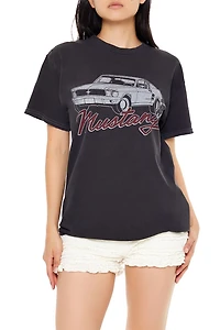 Oversized Mustang Graphic Tee