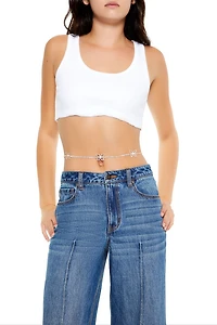 Rhinestone Butterfly Belly Chain