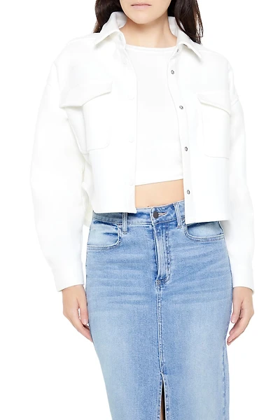 Boxy Cropped Shacket