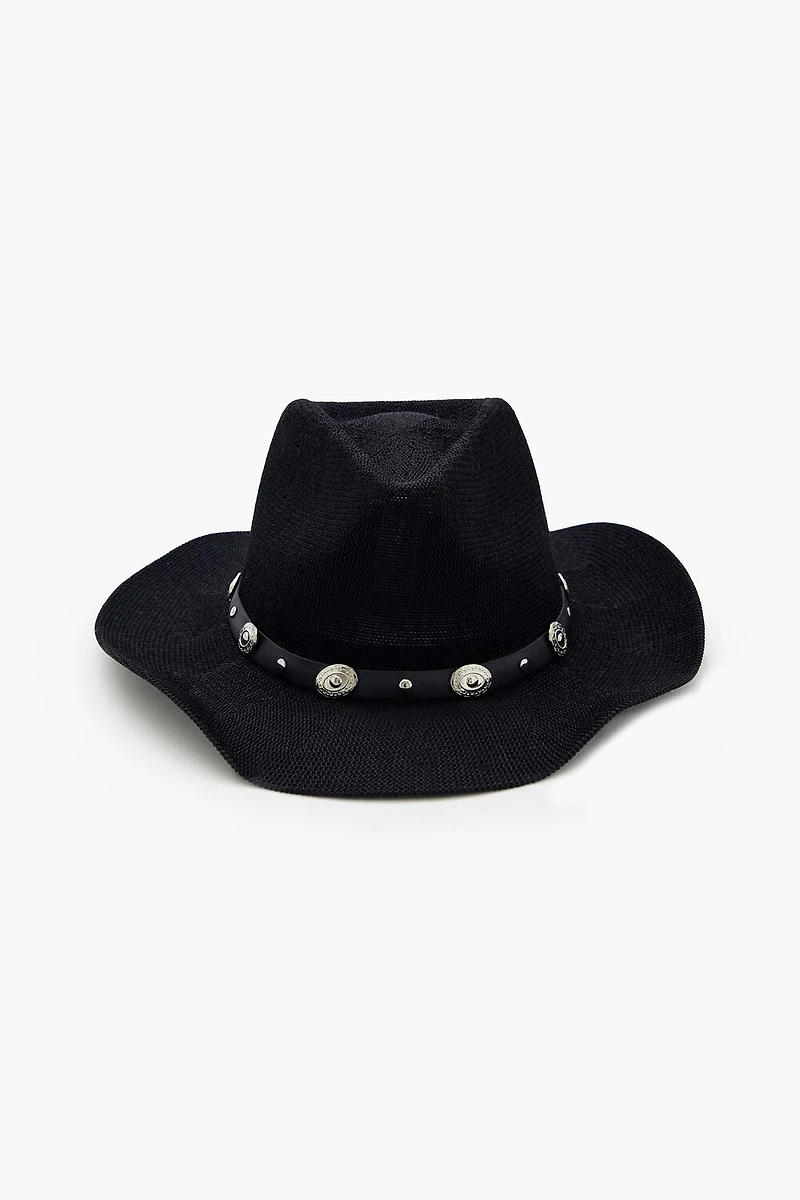 Studded Straw Cowboy Hat