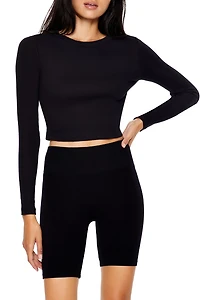 Cotton-Blend Crop Top