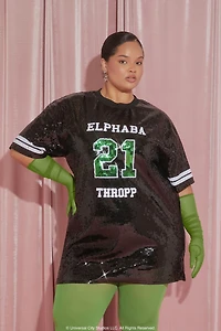 Plus Wicked Elphaba Mini Jersey Dress