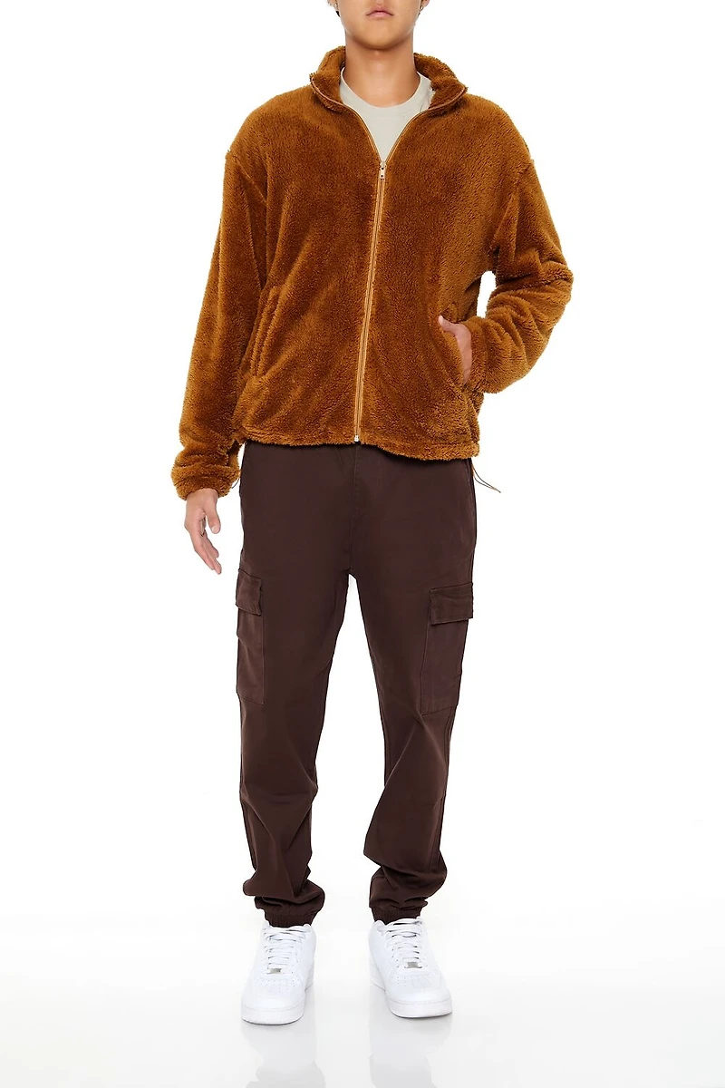 Mid-Rise Drawstring Cargo Joggers